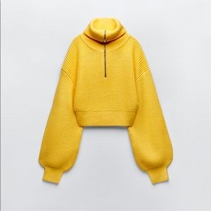 Zara Balloon Sleeve Knit Sweater